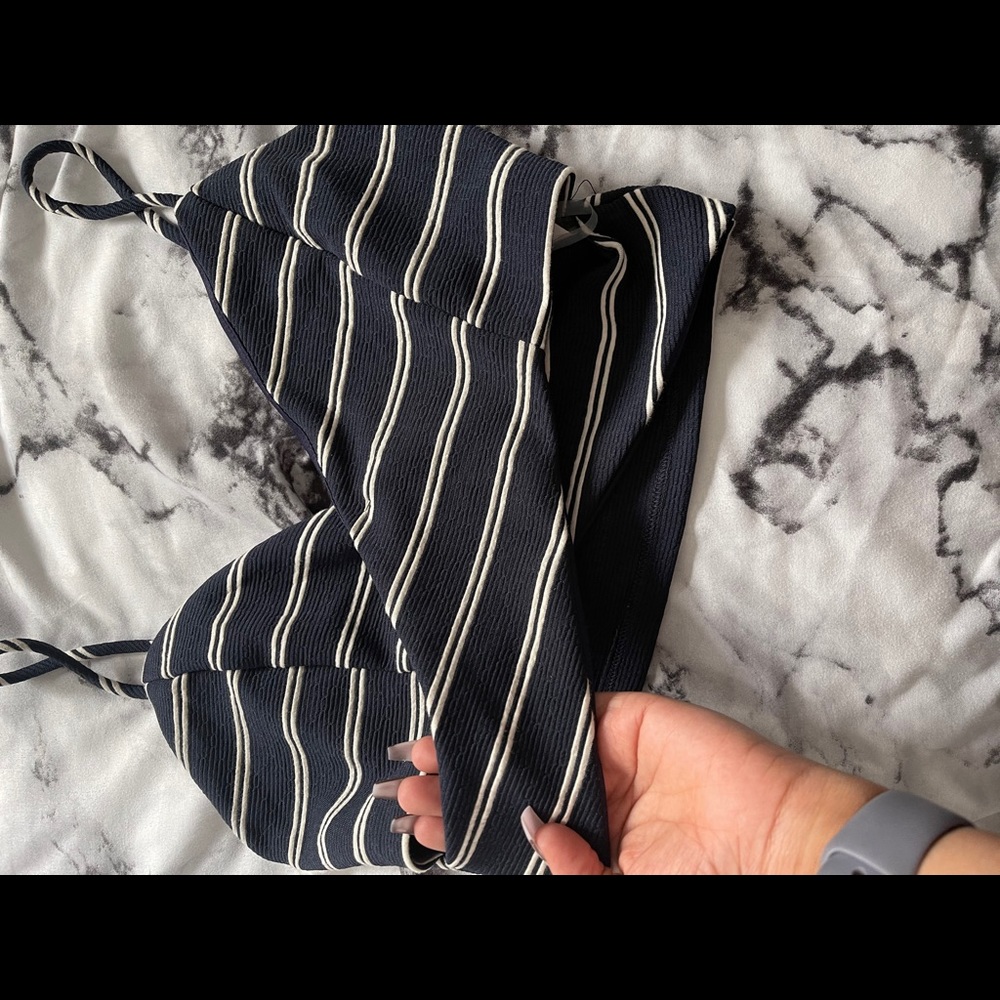Cute Blue Strip Crop top